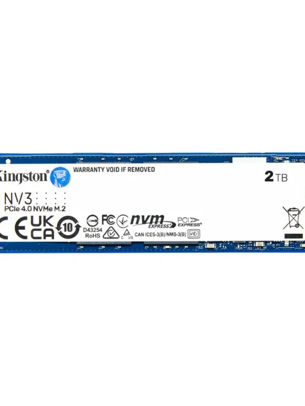 Ürün 2TB KINGSTON NV3 SNV3S/2000G 6000/5000MB/S M.2 NVMe PCIe 4.0 Görsel