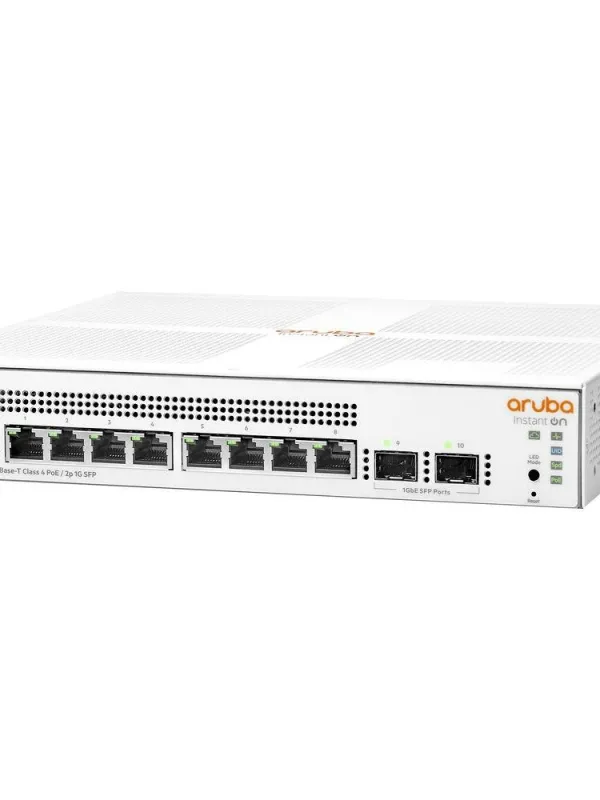 Ürün HPE ARUBA JL681A 1930-8G 8PORT 10/100/1000 YÖNETİLEBİLİR POE SWITCH Görsel