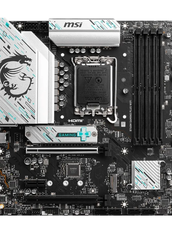Ürün MSI MB B760M GAMING PLUS WIFI DDR5 6800(OC)MHz HDMI DP ATX 1700P Görsel