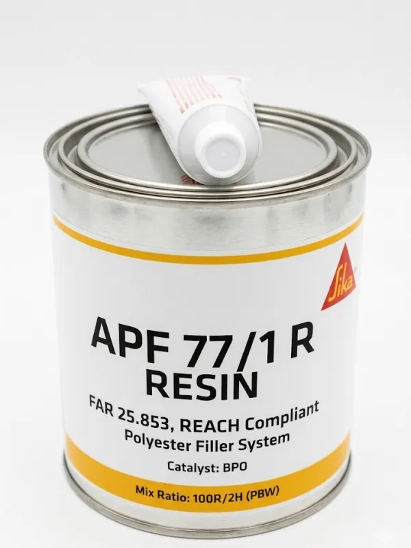 Ürün Sika APF 77/1 R Polyester Macun ve Dolgu Sistemi - Havacılık Standartlı (Resin + BPO Katalizör) Görsel