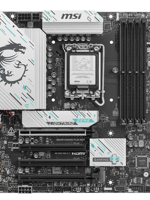 Ürün MSI B860M GAMING PLUS WIFI SOKET 1851 DDR5 8600MHZ(OC) 3xM.2 1x TB4 HDMI DISPLAY 5G LAN WIFI 7 mATX Görsel