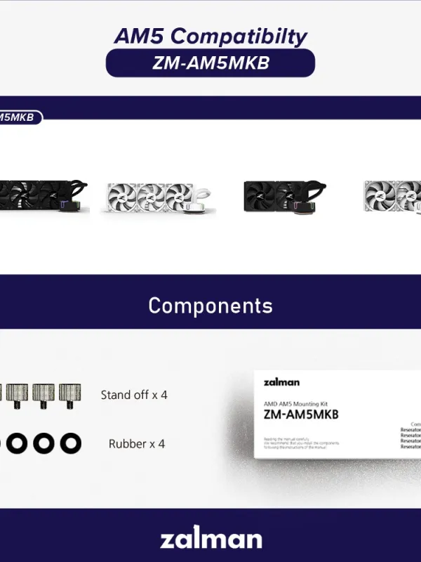 Ürün ZALMAN ZM-AM5MKB RESERATOR5 SOKET KIT AMD AM5 Görsel