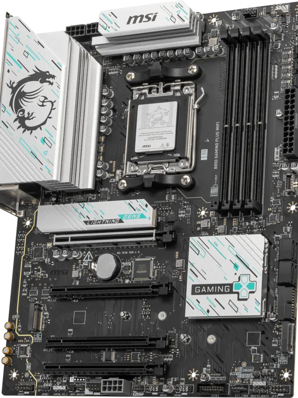 Ürün MSI B850 GAMING PLUS WIFI AM5 DDR5 8200MHZ(OC) DP 3x M.2 USB 10Gbs 5G LAN WI-FI 7 ATX Görsel