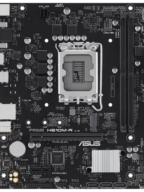 Ürün ASUS PRIME H610M-R D5-SI  DDR5  MATX 1700P Görsel