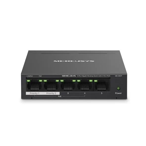Ürün MERCUSYS MS105GP 5 PORT 10/100/1000 POE SWITCH Görsel