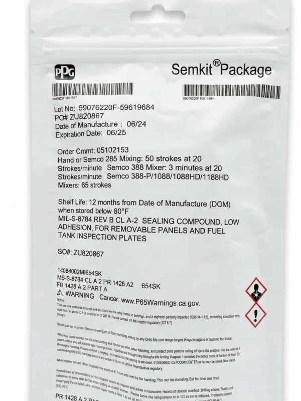Ürün PPG Semkit PR 1428 A-2 Yakıt Deposu ve Panel Sızdırmazlık Macunu (Sealant) Görsel