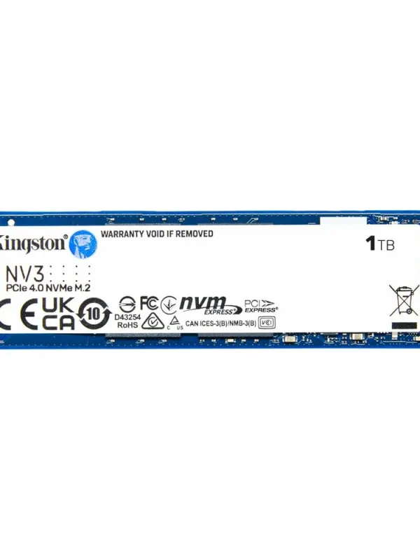 Ürün 1TB KINGSTON NV3 SNV3S/1000G 6000/4000MB/S M.2 NVMe PCIe 4.0 Görsel