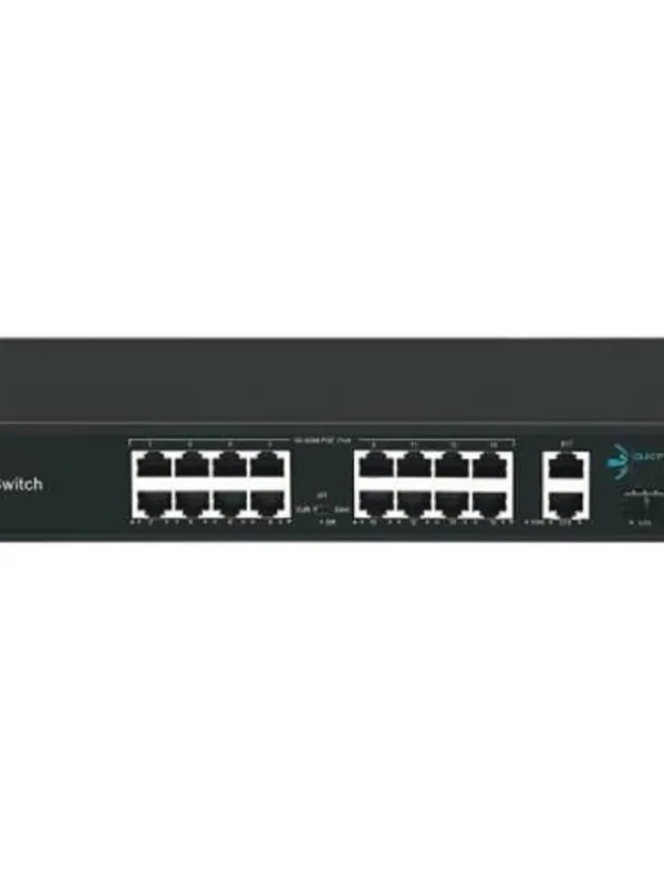 Ürün ODS-16P2U-200 16port 200w FULL PoE 10/100 2X-UPLI Görsel
