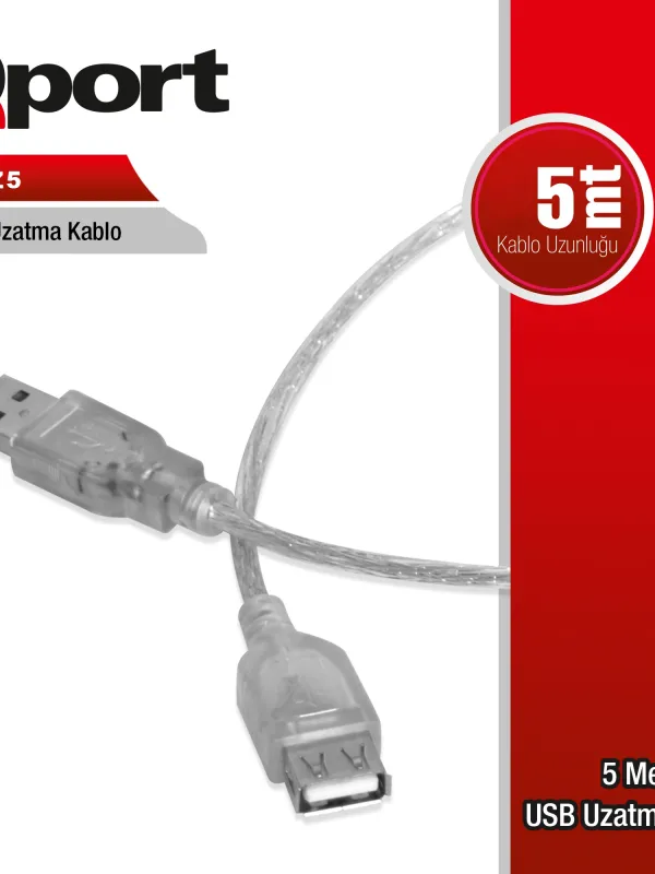 Ürün QPORT Q-UZ5 5MT USB UZATMA KABLOSU Görsel