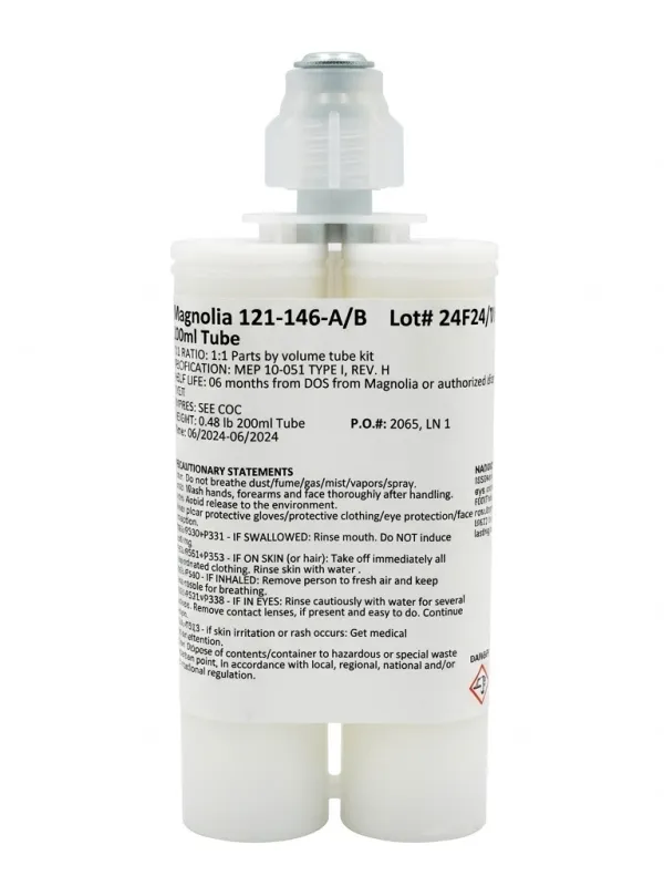Ürün Magnolia 121-146-A/B Havacılık Tipi Epoksi Yapıştırıcı - 200ml Kartuş (1:1 Karışım Oranı) Görsel