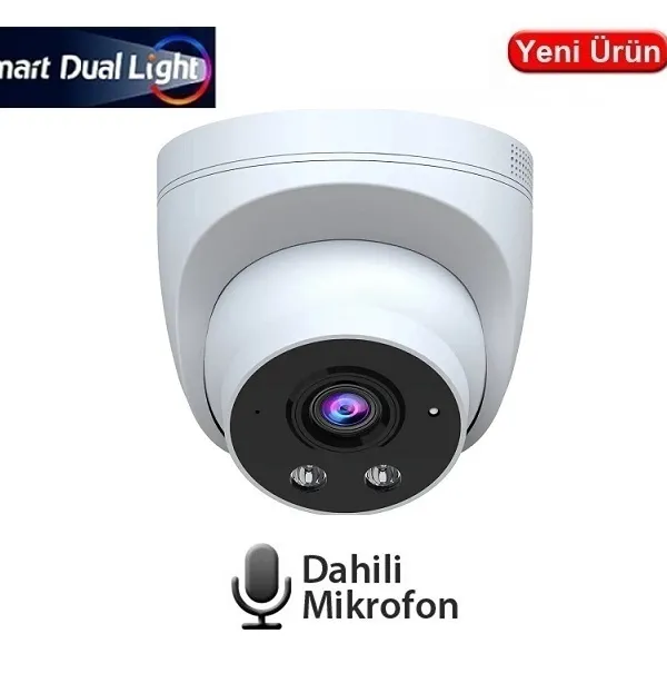 Ürün EZCOOL EZ-1115IPS 5MP 2.8MM SMART DUAL SESLİ POE  IP DOME KAMERA Görsel