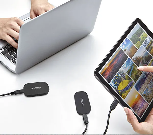Ürün 1TB KIOXIA EXCERİA PLUS G2 1050/1000MB/s USB 3.2 GEN2 TYPE-C TAŞINABİLİR SSD DİSK LXD20K001TG8 Görsel