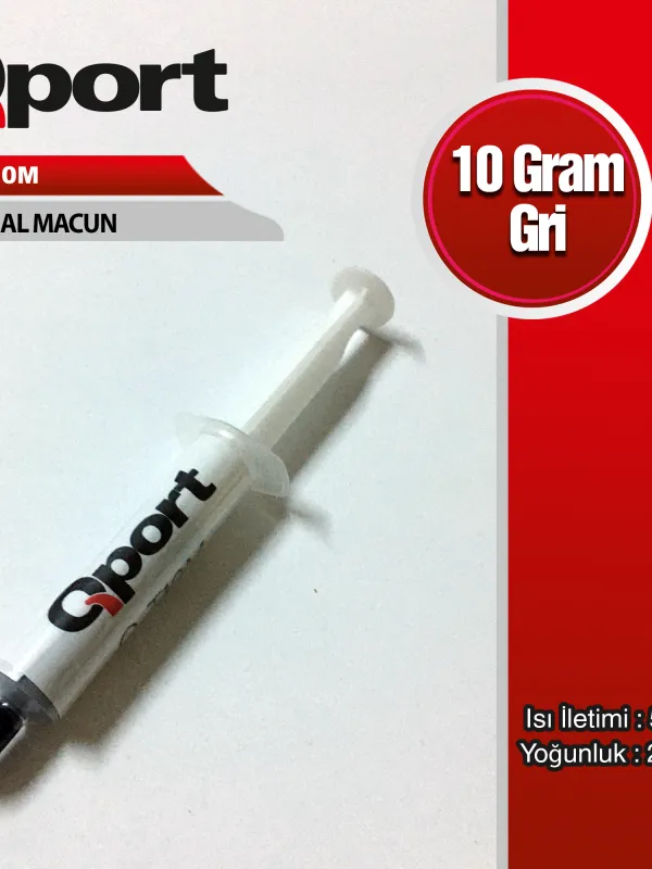 Ürün QPORT Q-T10M 10GRAM 5W/M-K 2.7/CM3 TERMAL MACUN Görsel