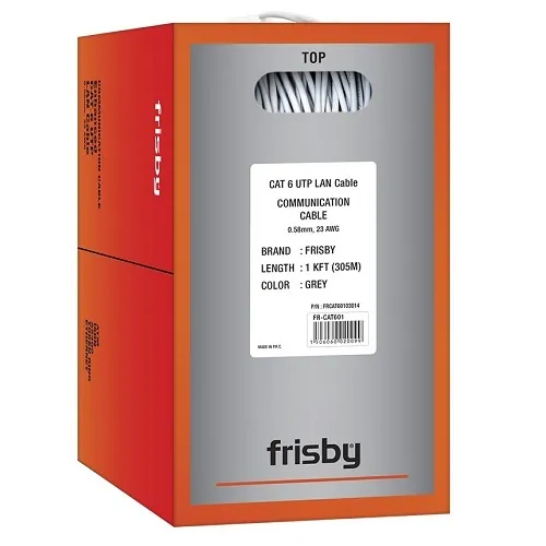Ürün FRISBY FR-CAT601 UTP 23 AWG NETWORK KABLO 305 METRE Görsel