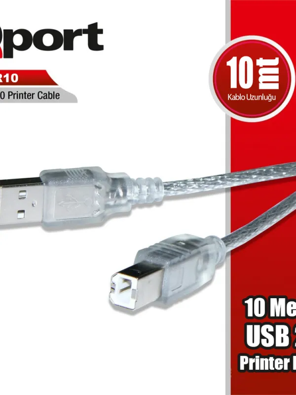 Ürün QPORT Q-PR10 USB 2.0  10 METRE PRINTER KABLOSU Görsel