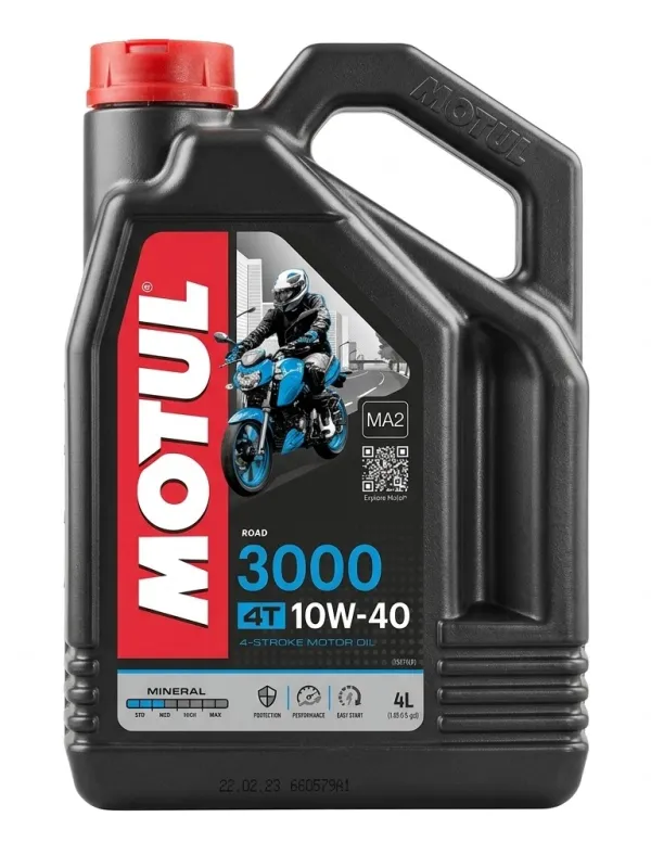 Ürün Motul 3000 4T 10W-40 Mineral Motosiklet Motor Yağı 4 Litre Görsel