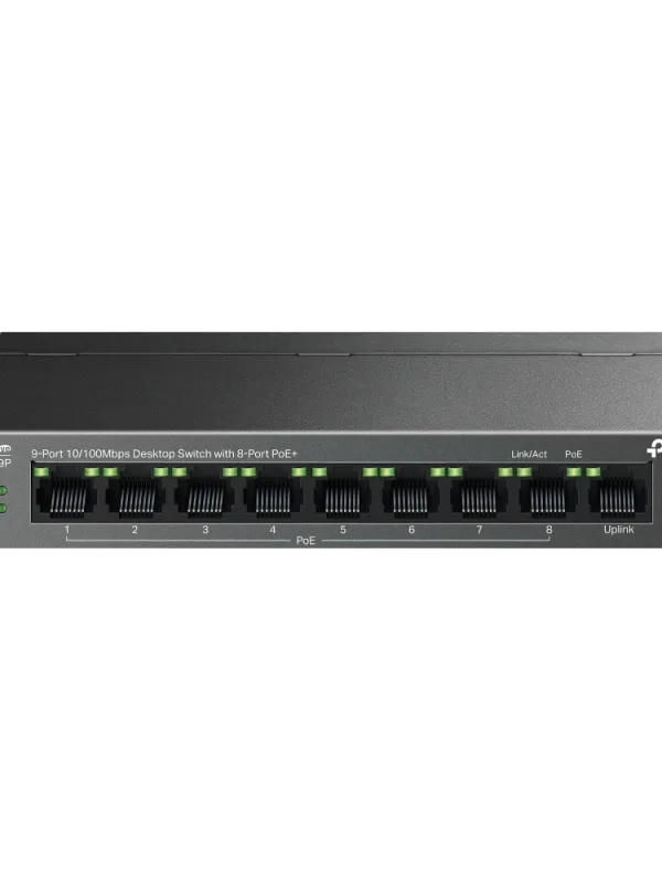Ürün TP-LINK LS109P 9PORT 10/100 POE SWITCH Görsel