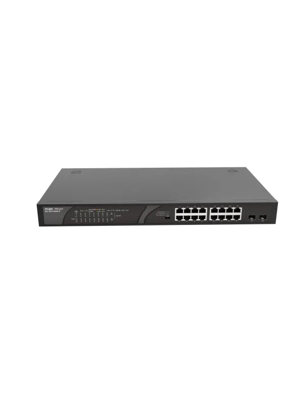Ürün RUİJİE-REYEE RG-ES118GS-P 16XGE 2XGE F.GİGABİT 247W POE SWİTCH Görsel