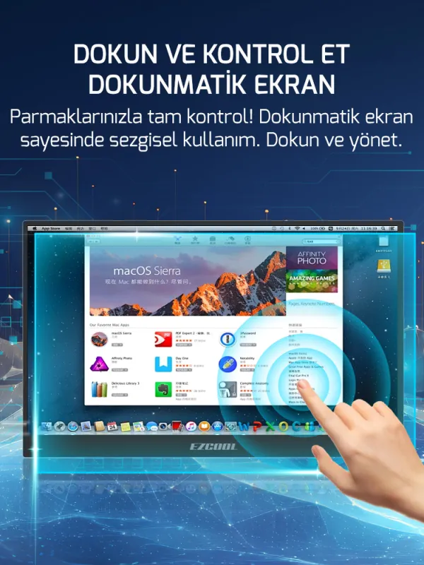 Ürün EZCOOL LITE E15T 15,6’’ TOUCH 60HZ FHD PORTABLE Görsel