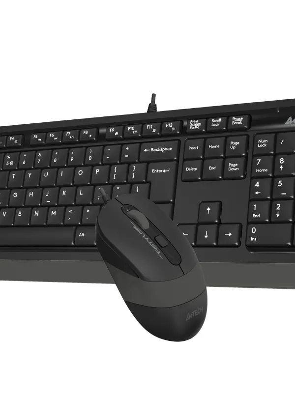 Ürün A4 TECH F1010 Q USB GRİ TR MM KLAVYE+OPTİK MOUSE Görsel
