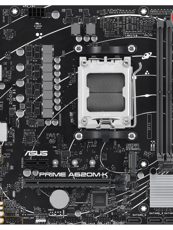 Ürün ASUS PRIME A620M-K DDR5 6400+(OC) HDMI VGA M.2 AM5 Görsel