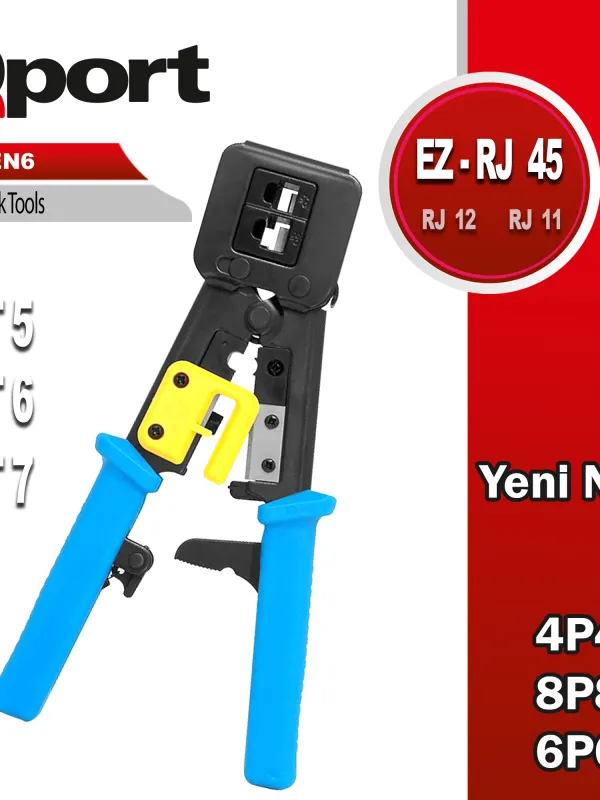 Ürün QPORT Q-PEN6 YENİ NESİL EZ-RJ AĞ PENSESİ Görsel