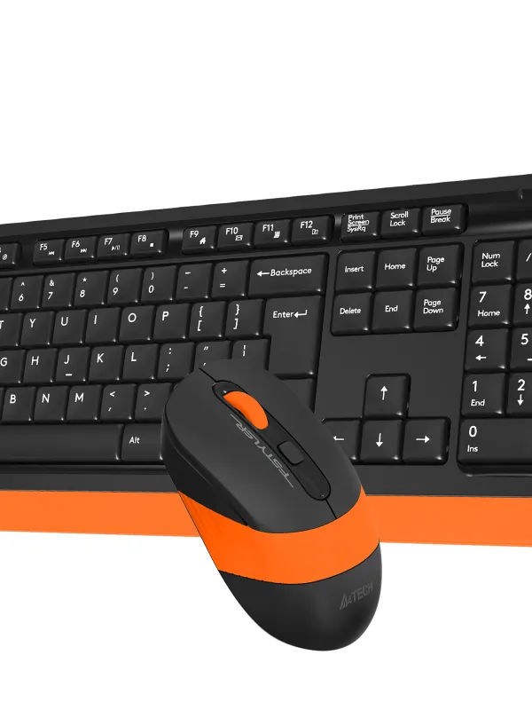 Ürün A4 TECH FG1010 Q 2.4 GHZ USB TURUNCU KLAVYE+MOUSE KABLOSUZ SET Görsel