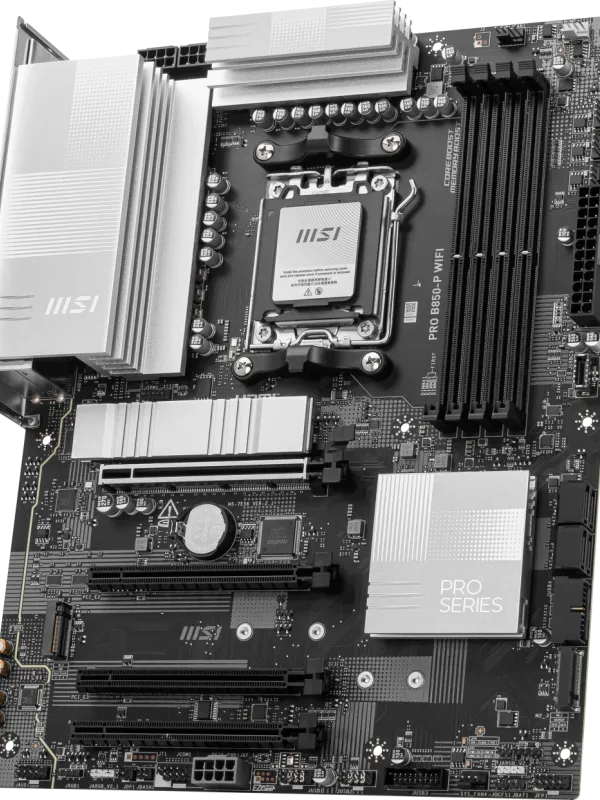 Ürün MSI PRO B850-P WIFI AM5 DDR5 8200MHZ(OC) HDMI 3x M.2 USB 10Gbs 5G LAN WI-FI 7 ATX Görsel