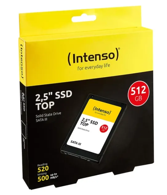 Ürün 512GB INTENSO 3812450 2.5" 520/500MB/s SSD Görsel