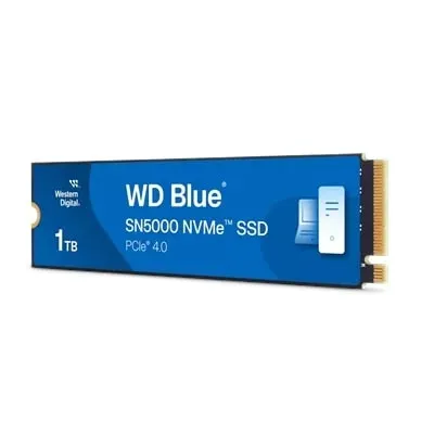 Ürün 1TB WD BLUE SN5000 M.2 NVMe 5150/4900MB/s WDS100T4B0E SSD Görsel