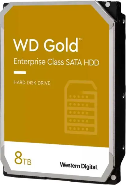 Ürün 8TB WD GOLD ENTERPRISE 7200R SATA3 256M WD8005FRYZ Görsel