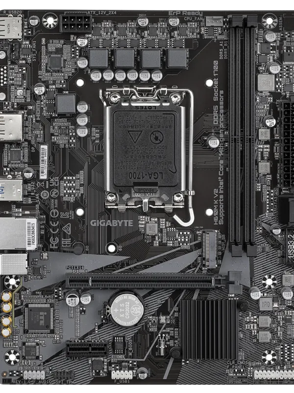 Ürün GIGABYTE H610M K V2 DDR5 4800Mhz M.2 HDMI/DP MATX 1700P Görsel