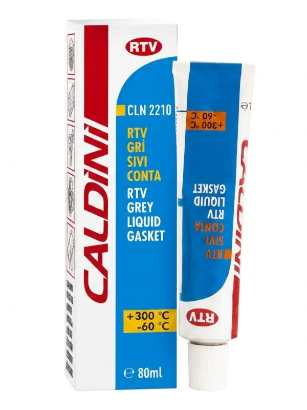 Ürün Caldini Profesyonel RTV Gri Sıvı Conta - Yüksek Isı Dirençli 80 ml Görsel