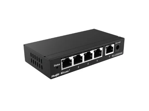 Ürün RUİJİE-REYEE RG-ES205GC 4XGE-1XGE UPLİNK YÖNETİLEBİLİR NETWORK SWİTCH Görsel