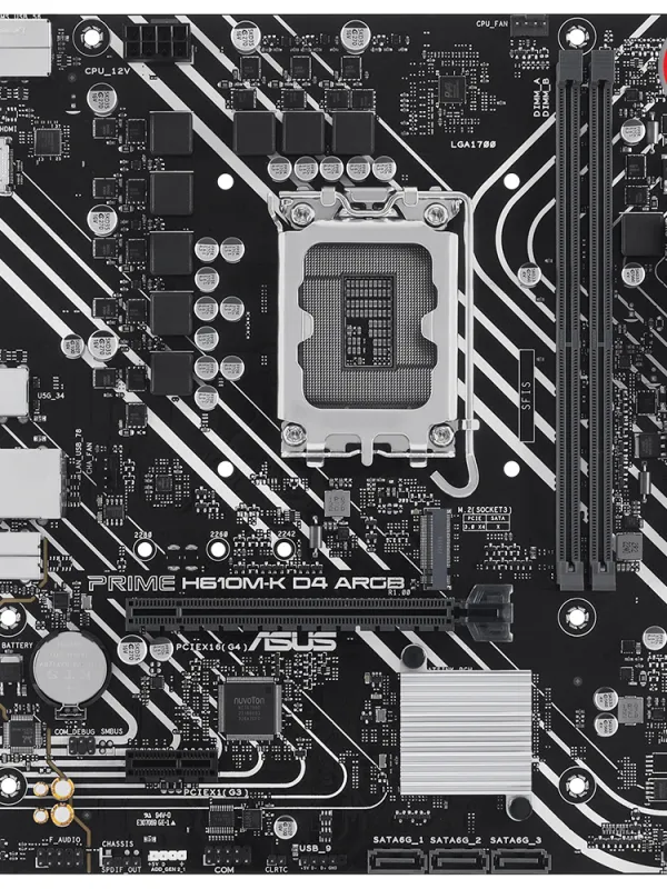 Ürün ASUS PRIME H610M-K D4 ARGB DDR4 3200MHZ MATX Görsel