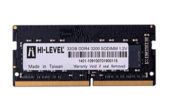 Ürün 32GB DDR4 3200Mhz SODIMM 1.2V HLV-SOPC25600D4/32G HI-LEVEL Görsel